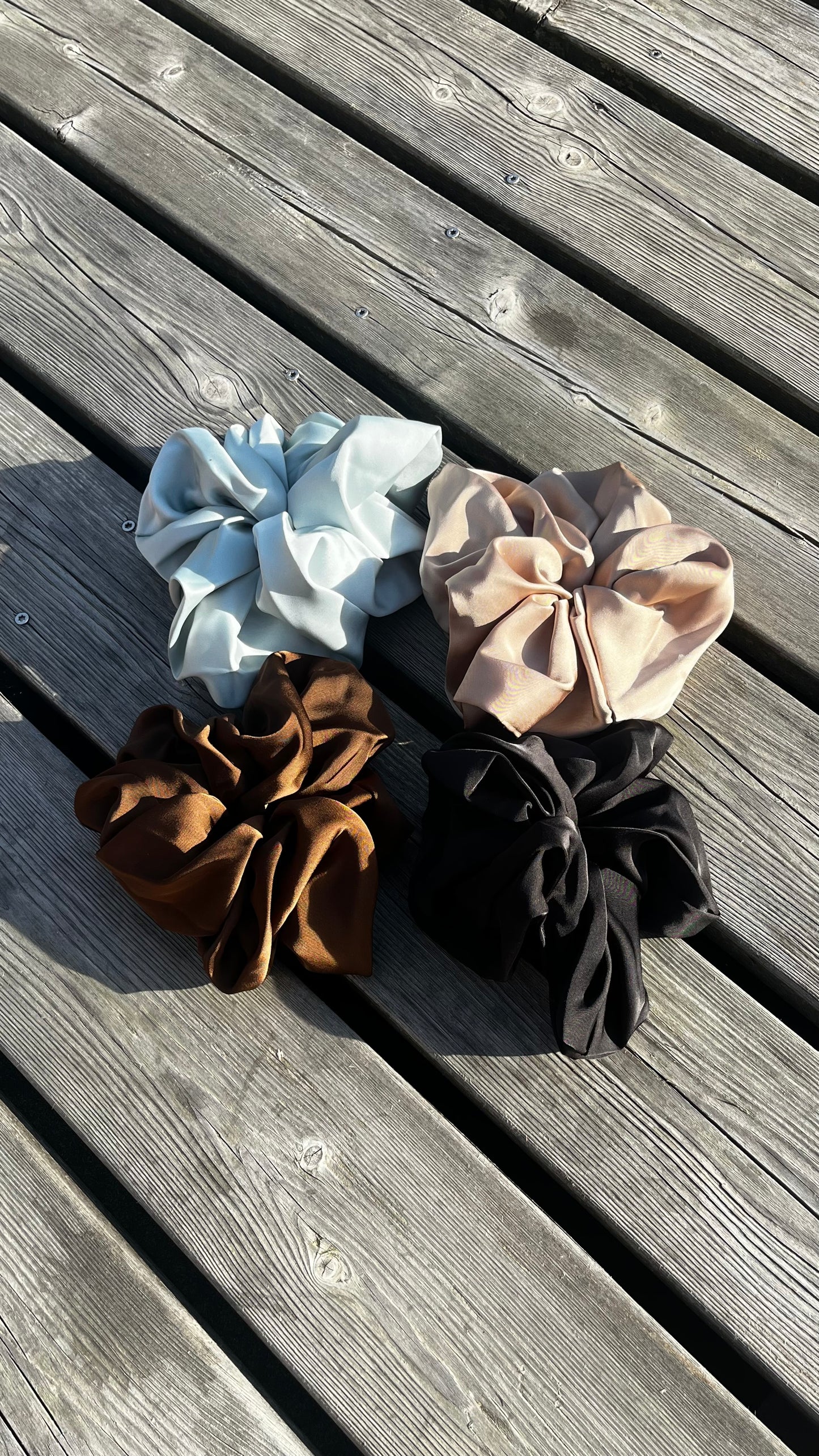 Satin Scrunchie - Brun