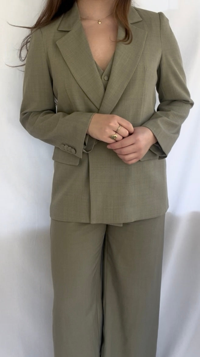 Elisabeth Blazer - Olivengrøn