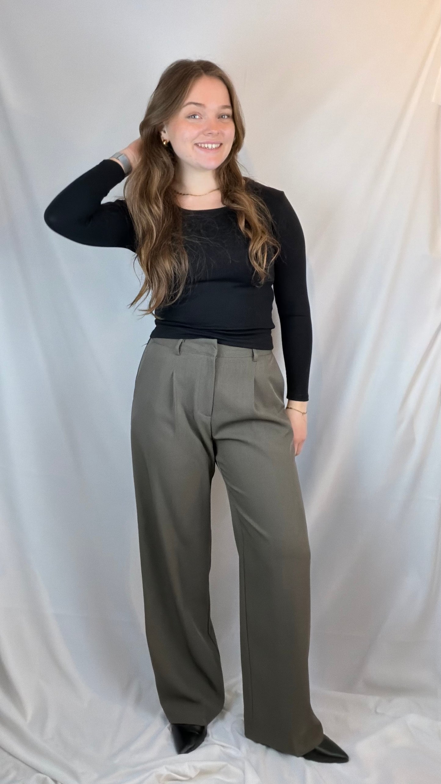 Klassisk langærmet -sort