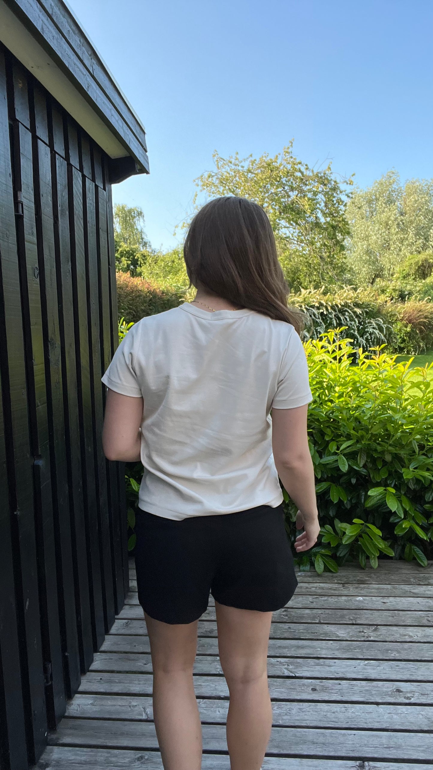 Klassisk T-shirt - Creme