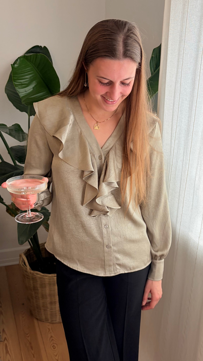 Maria Skjorte - Olivengrøn