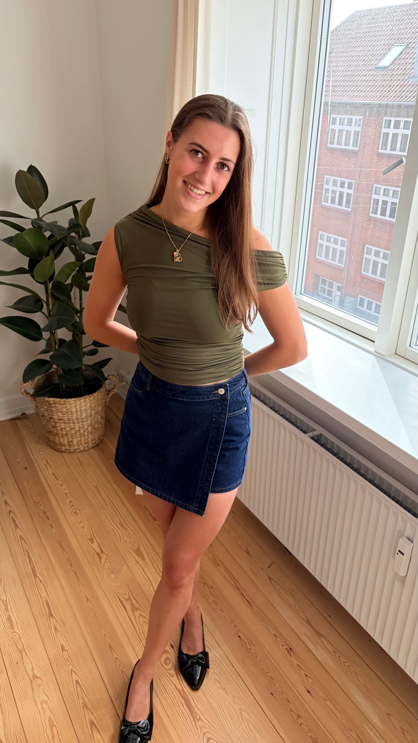 Louise Shorts (Mørk Denim)