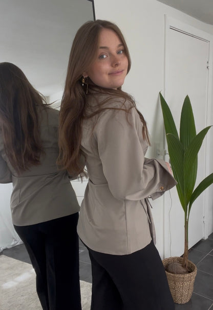 Ditte Skjorte -Taupe