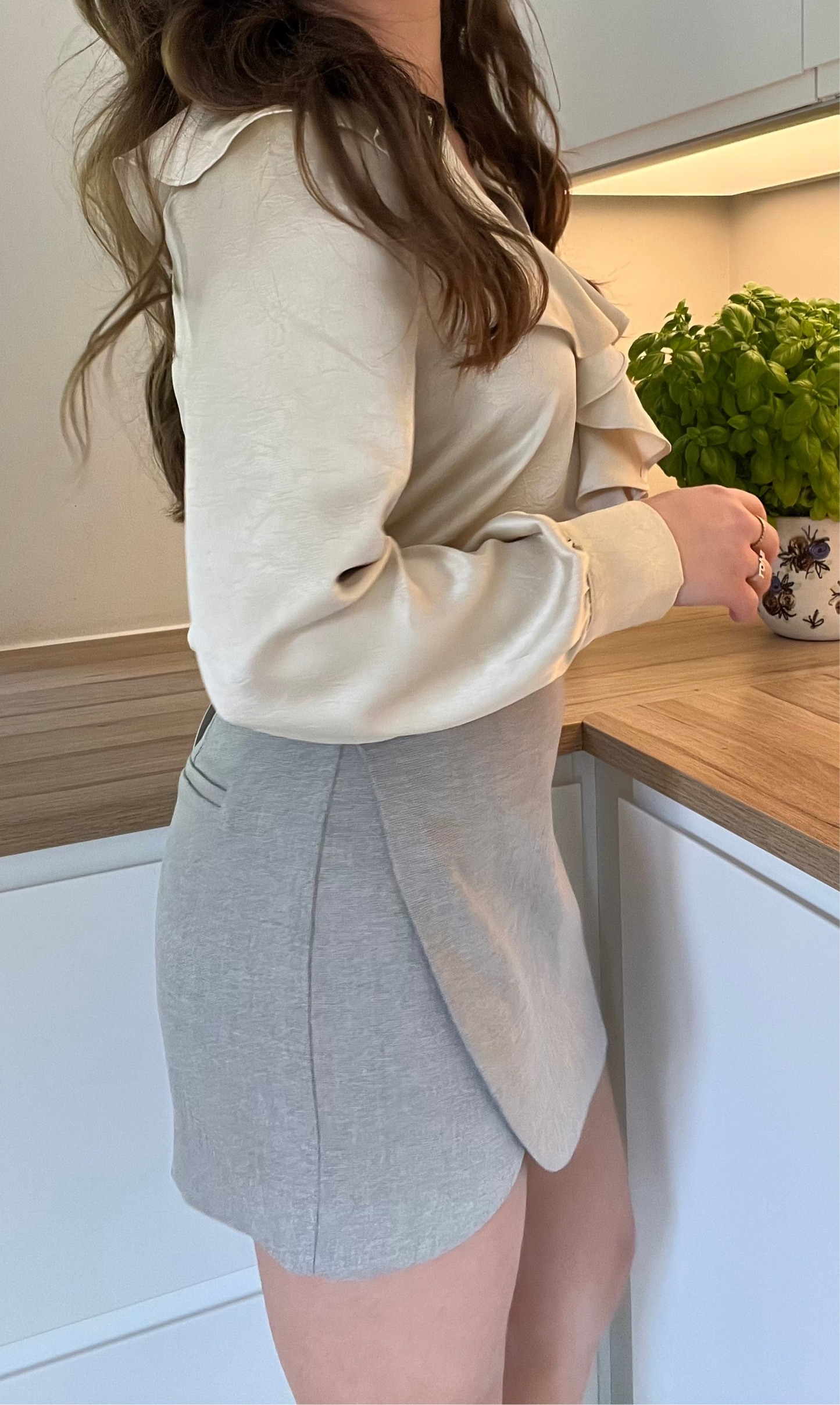 Ellen Johanne Shorts - Grå/Beige