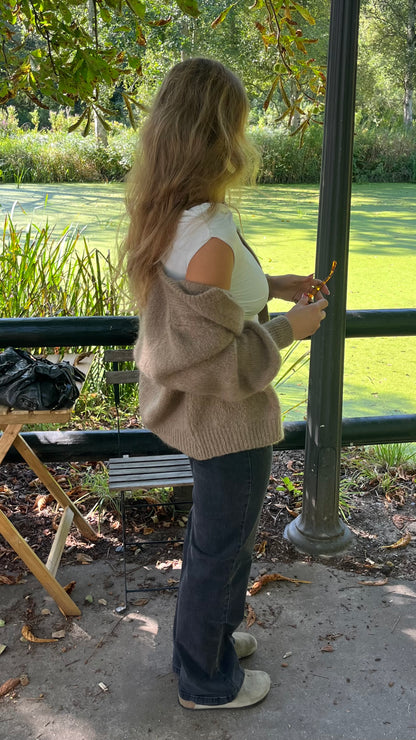 Caroline Cardigan - Taupe