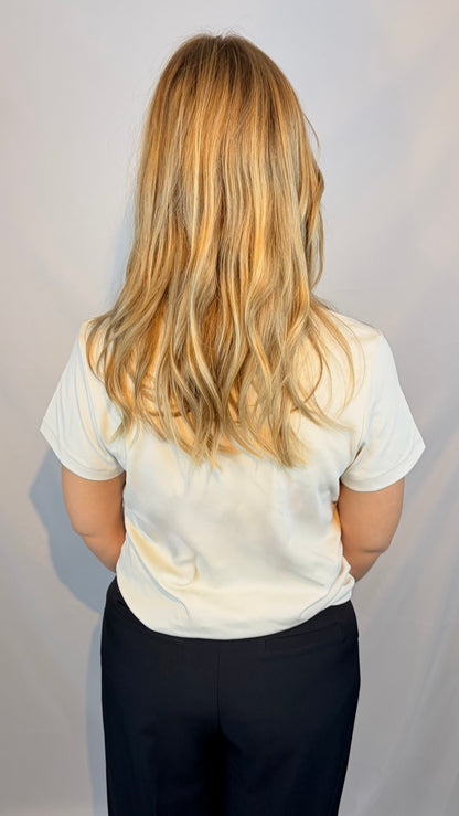 Klassisk T-shirt - Creme