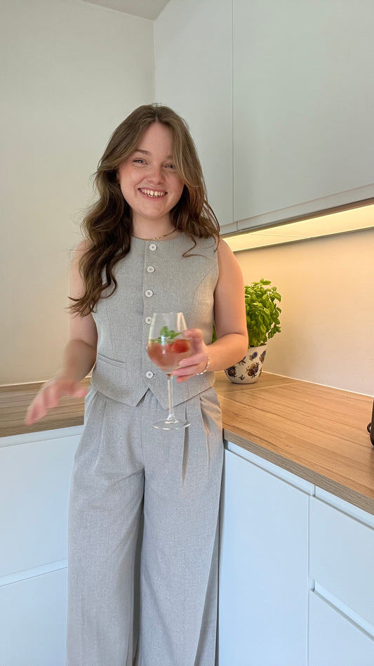 Ellen Johanne Bukser - Grå/Beige