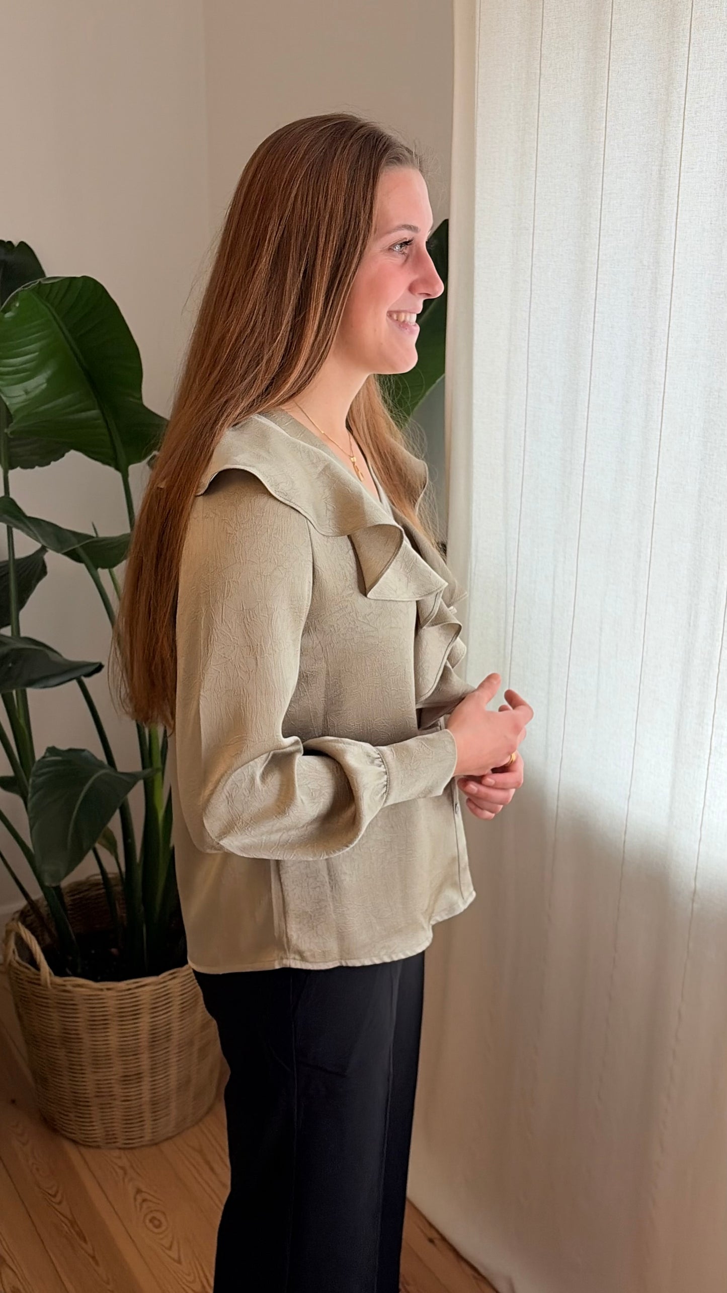 Maria Skjorte - Olivengrøn