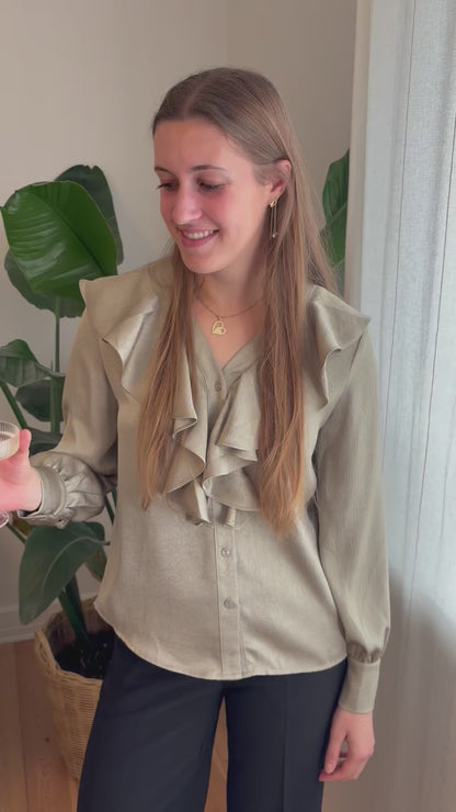 Maria Skjorte - Olivengrøn